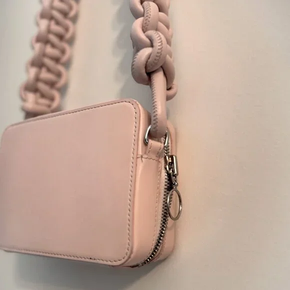 Kara Cobra Leather Camera Bag - Baby Pink - Picture 8 of 9
